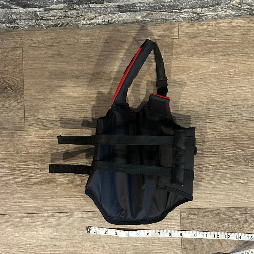 EZY DOG Red and‎ Black Dog Life Jacket Size MXS (Medium-Extra Small)